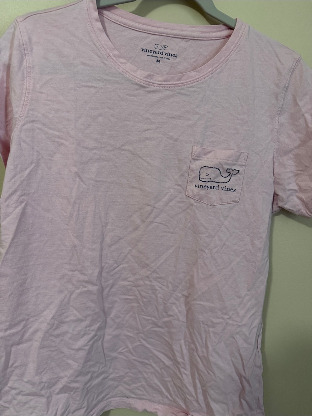 Vineyard Vines Light Pink Short Sleeve Pocket Tee